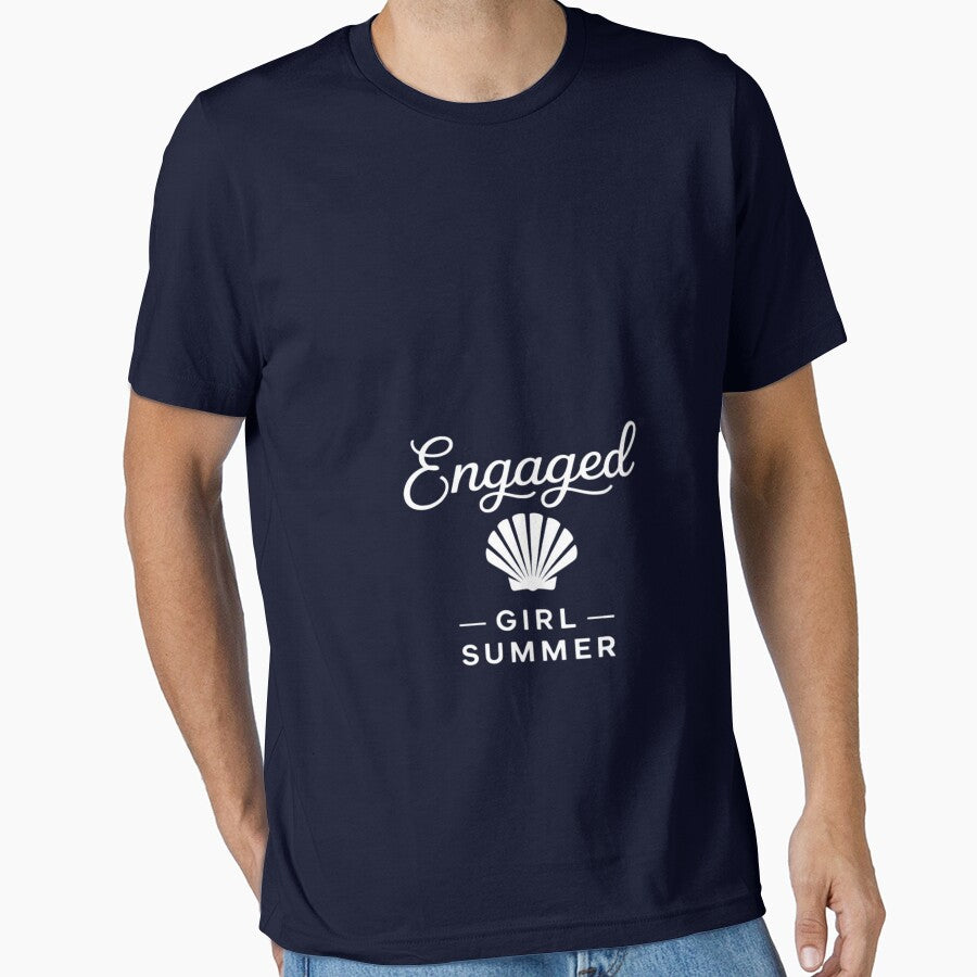 Engaged Girl Summer Fiancee Engagement Minimal Aesthetic by Rackaam T-Shirts, Hoodie, Sweatshirt | BlankRebels.com (Image 1)