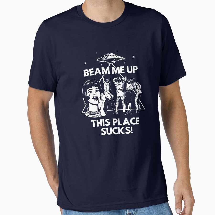 Beam Me Up, This Place Sucks! - Robin's Shirt by PotatoGear Hoodie, Sweatshirt | BlankRebels.com (Image 1)