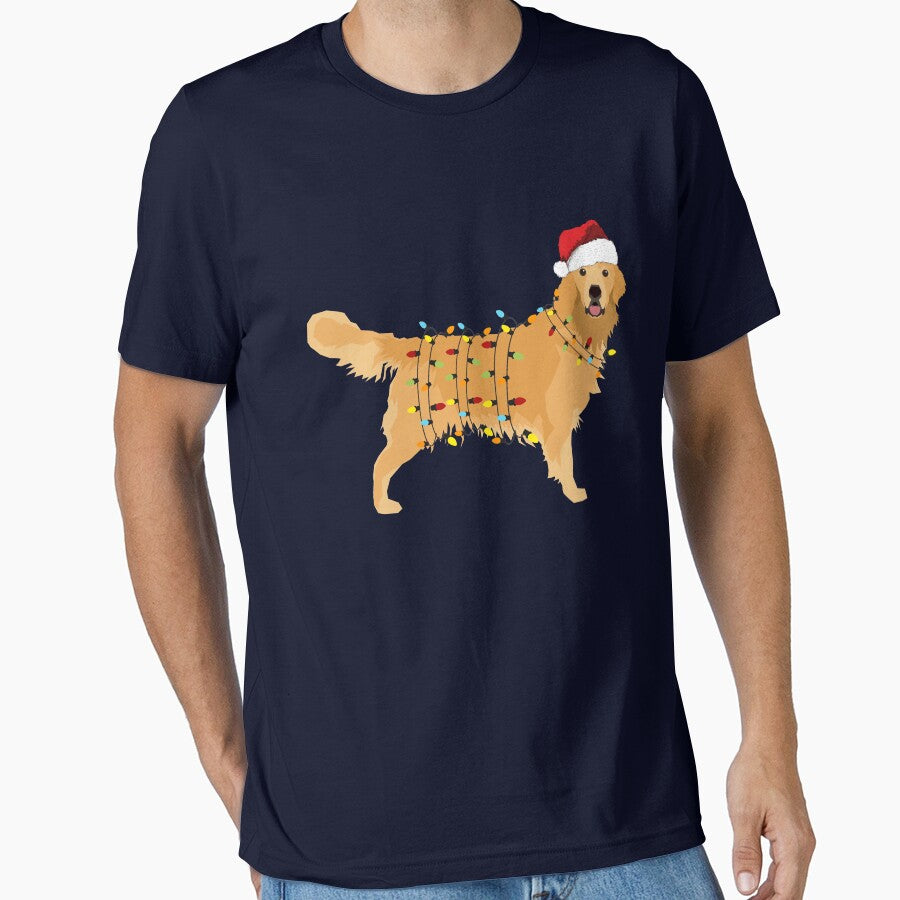 Golden Retriever Holiday Christmas Light by vilily T-Shirts, Hoodie, Sweatshirt | BlankRebels.com (Image 1)