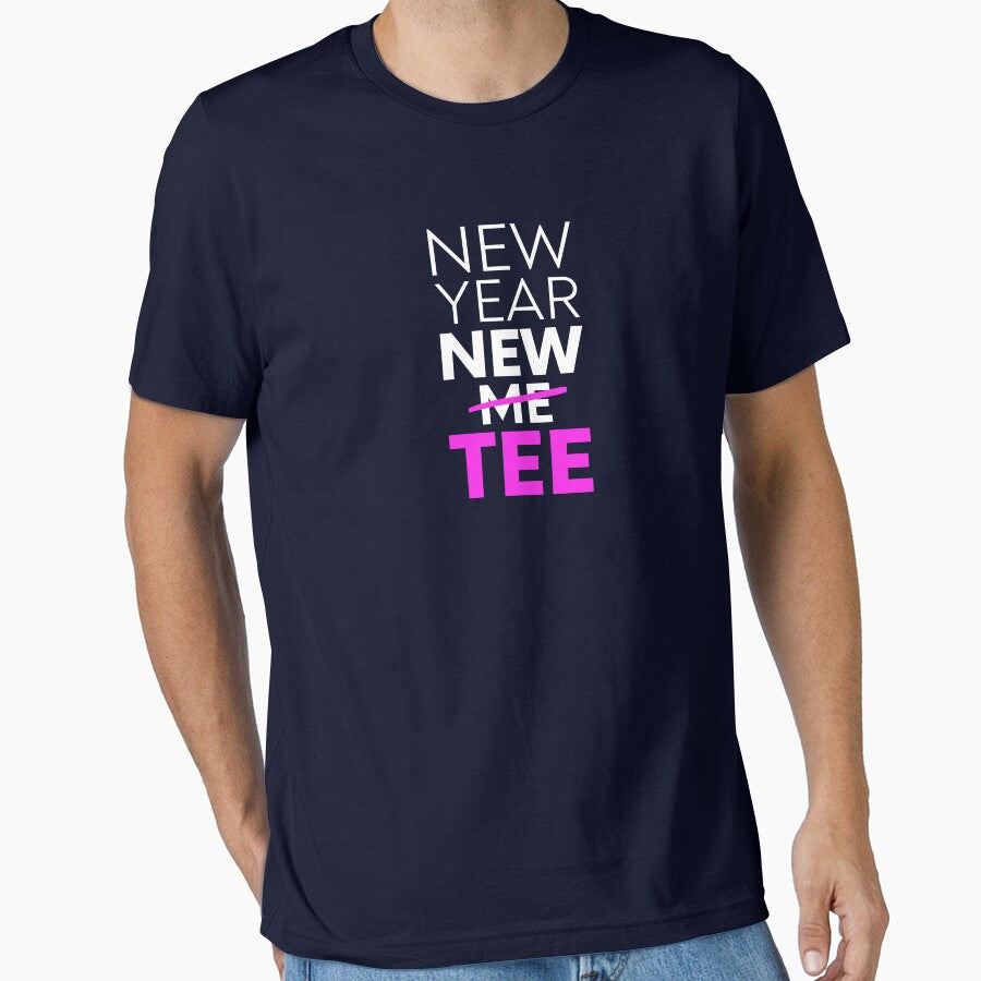 New Year Funny Tee, New Year New Me, Happy New Year Gift by ladylaughprints
