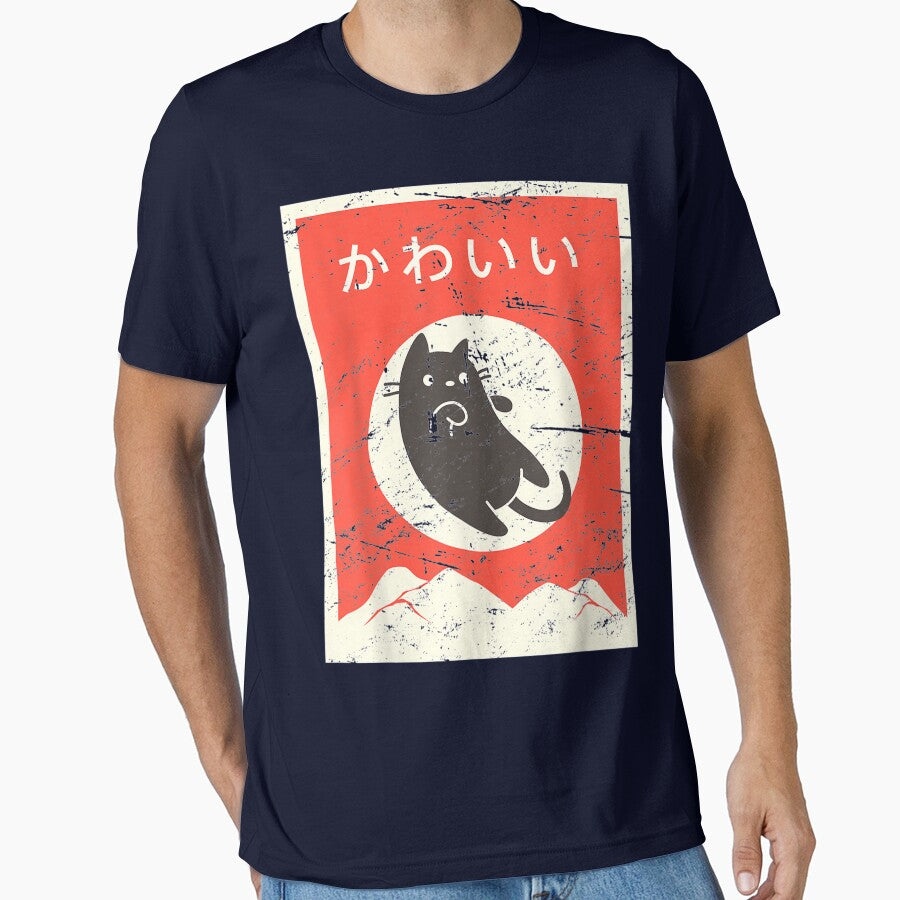 Vintage Japanese Cat "Kawaii" Anime T-Shirts, Hoodie, Sweatshirt