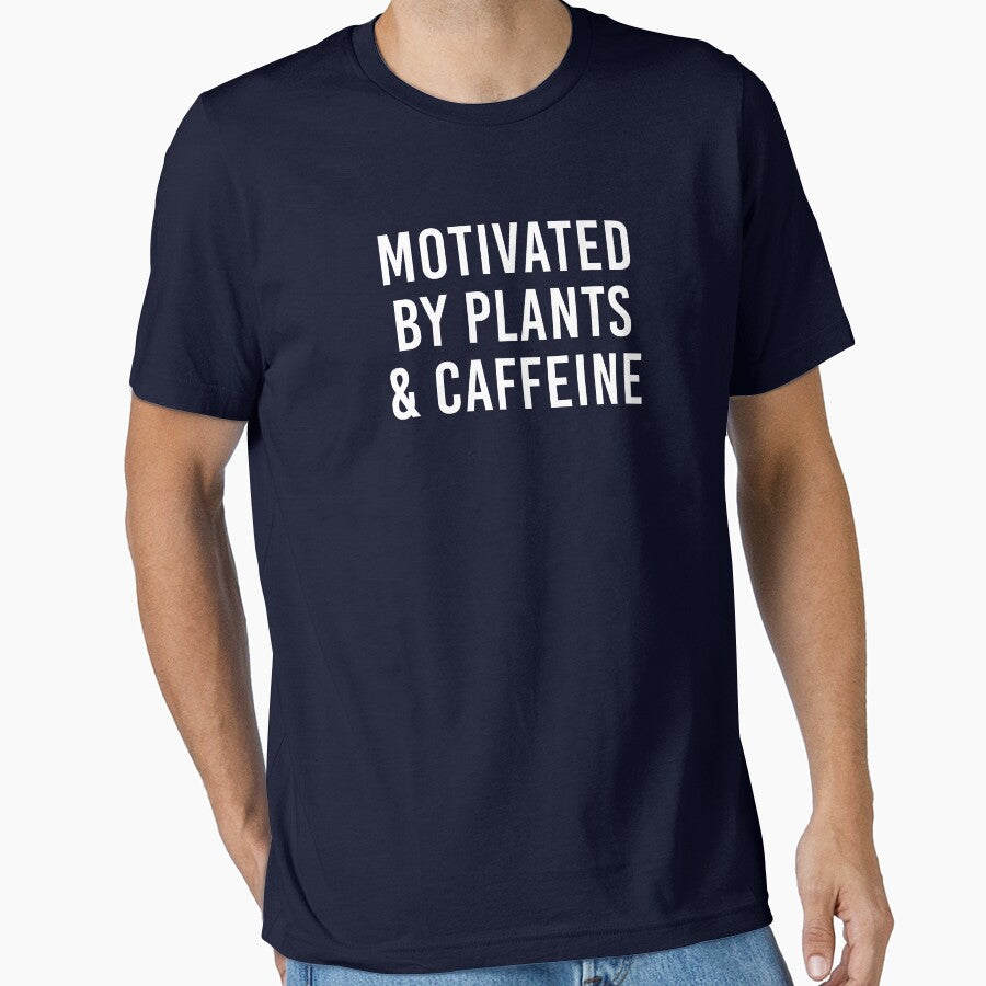 Motivated By Plants and Caffeine Funny Plant Lover Gift by kmcollectible T-Shirts, Hoodie, Sweatshirt (Image 1)