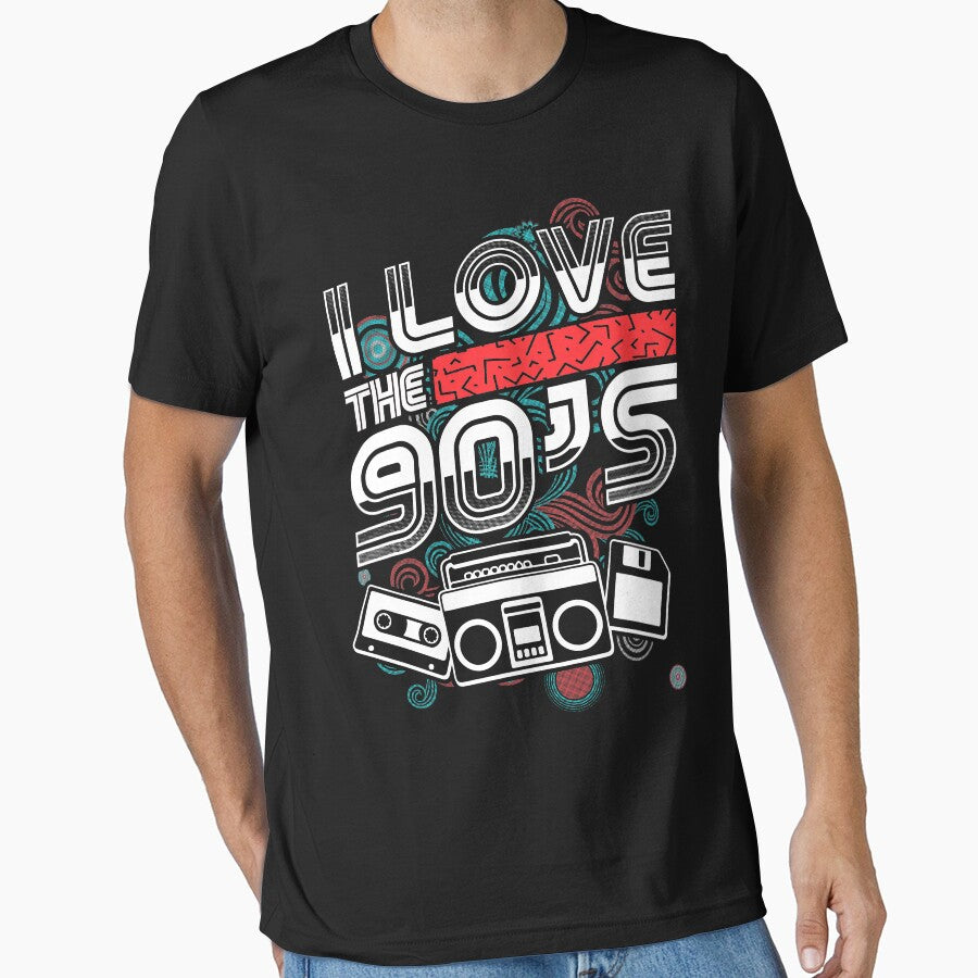 I Love The 90s Retro Nineties Pop Culture Throwback by zenspired T-Shirts, Hoodie, Sweatshirt | BlankRebels.com (Image 1)