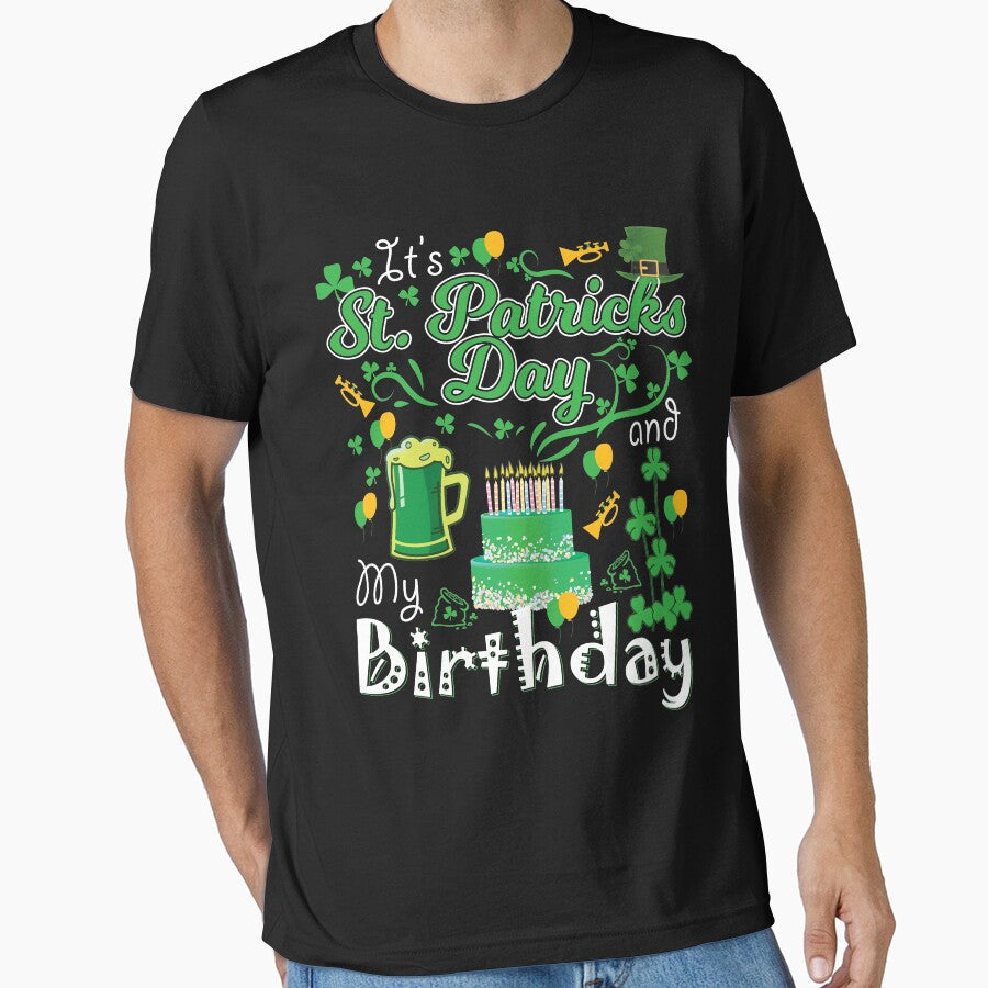 Funny Saint Patricks Day My Birthday Drinking Gifts by Cheap Women's Shirts Hoodie, Sweatshirt | BlankRebels.com (Image 1)