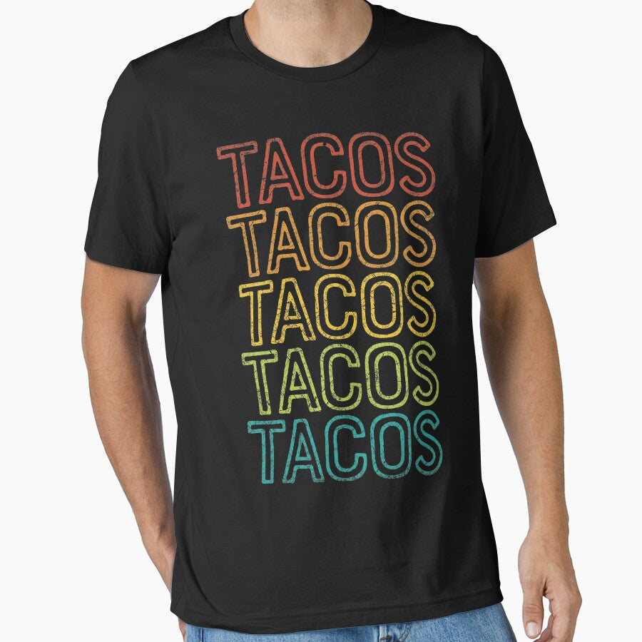 Retro Tacos T-shirt Vintage Taco Tuesday Sweatshirt Mexican by LiqueGifts Hoodie | BlankRebels.com (Image 1)