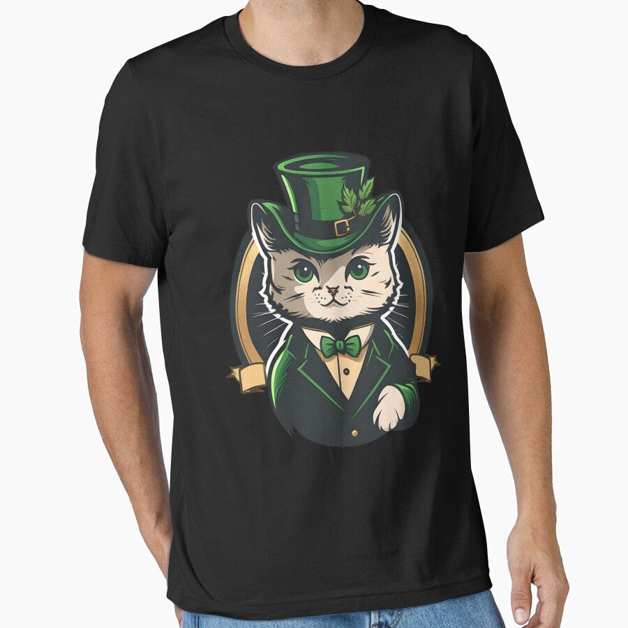 St Patricks Day Cat with Hat by Ou-SunShine T-Shirts, Hoodie, Sweatshirt | BlankRebels.com (Image 1)