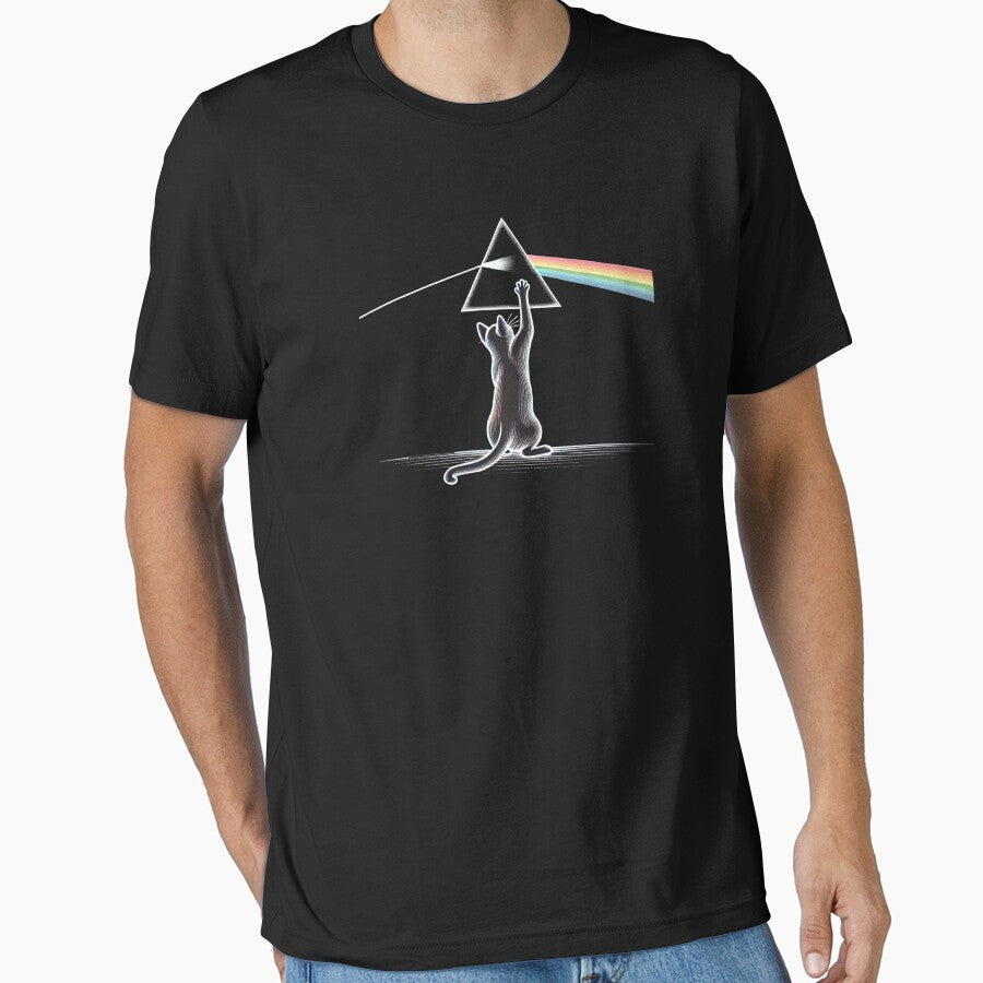Cat and Prism Rainbow by Boggy62 T-Shirts, Hoodie, Sweatshirt | BlankRebels.com (Image 1)