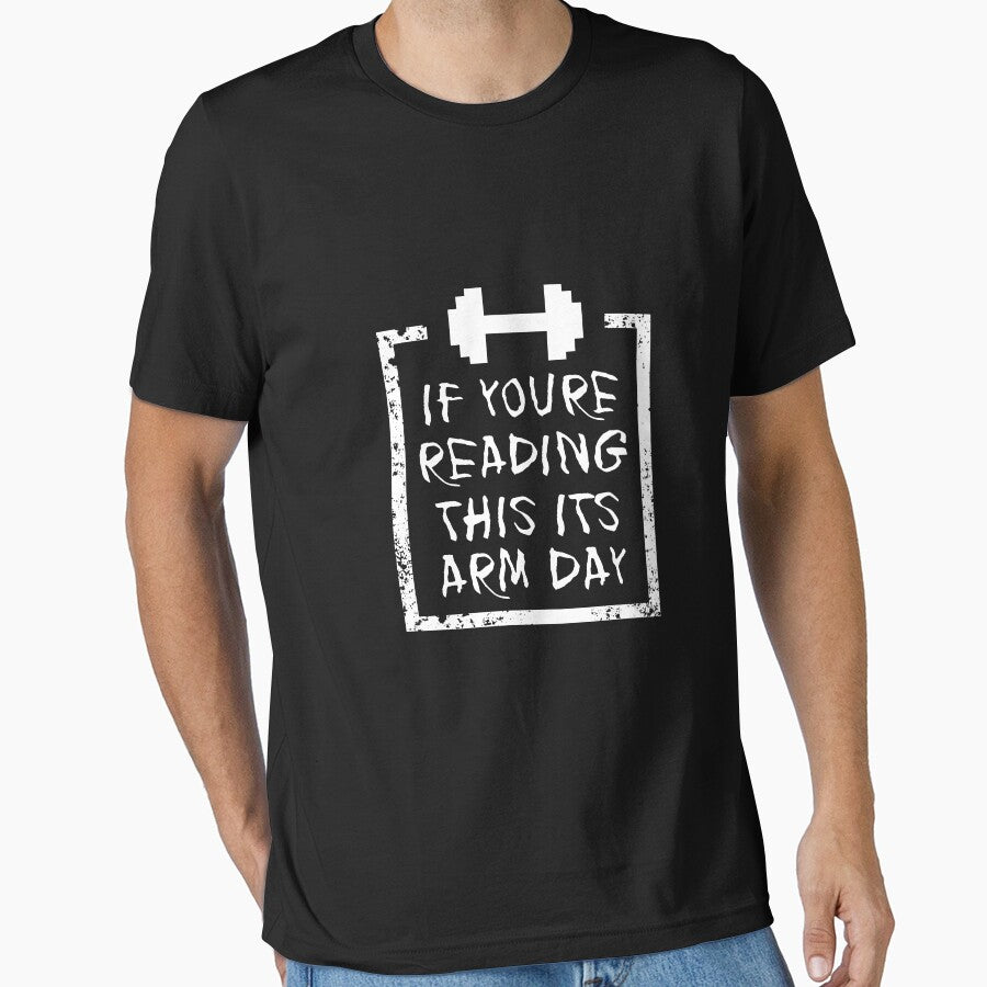Arm Day | gym shirts | men fitness | funny exercise shirt | funny fitness shirts | workout clothes | fitness... (Image 1)