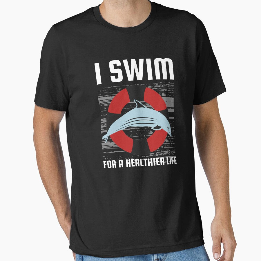 I Swim for a Healthier Life by bylox T-Shirts, Hoodie, Sweatshirt | BlankRebels.com (Image 1)