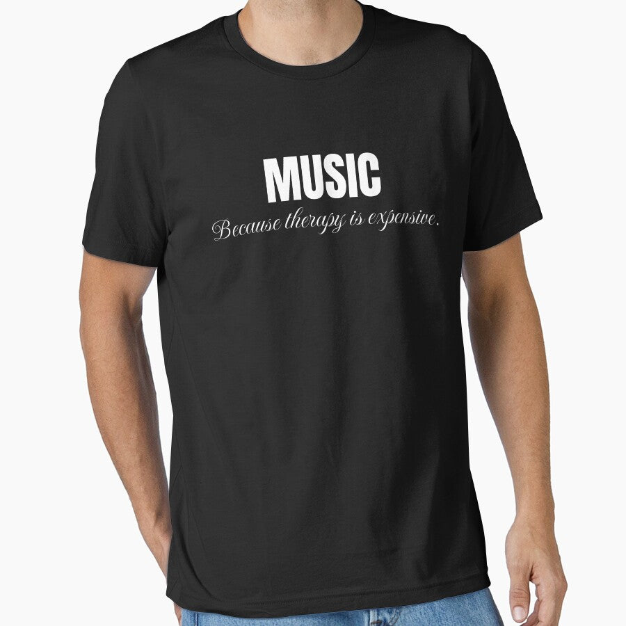 Music is my therapy by wittyprinttop T-Shirts, Hoodie, Sweatshirt | BlankRebels.com (Image 1)