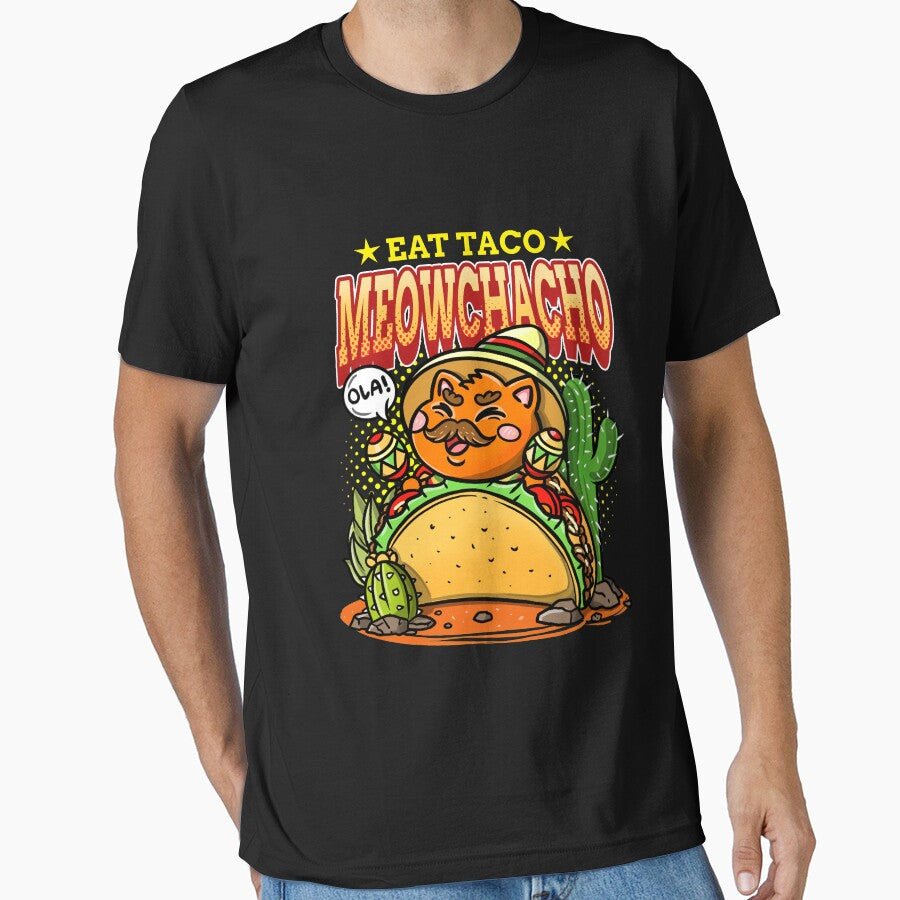 eat taco meowchacho by FRIDAE MUNDAE T-Shirts, Hoodie, Sweatshirt | BlankRebels.com (Image 1)