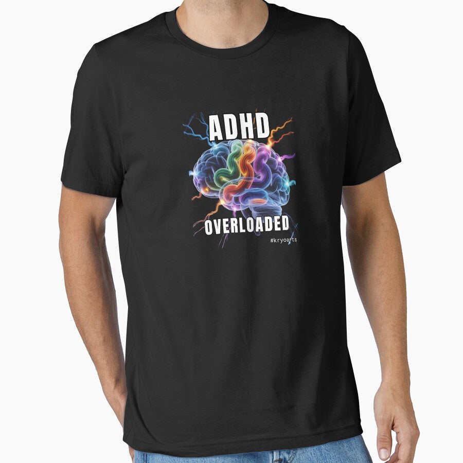 ADHD Brain Overloaded - Inside the Chaos by kryoarts T-Shirts, Hoodie, Sweatshirt | BlankRebels.com (Image 1)