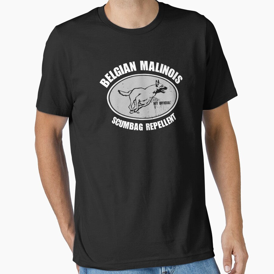 Belgian Malinois Scumbag Repellent T Shirt by Malinois  Drive
