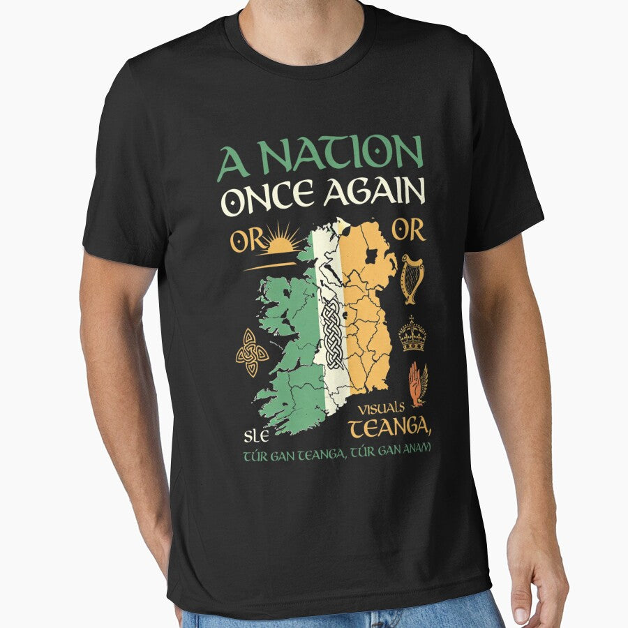 Wolfe Tones A Nation Once Again | Irish Unity Rebel Song Tee Sticker by GeniePixel