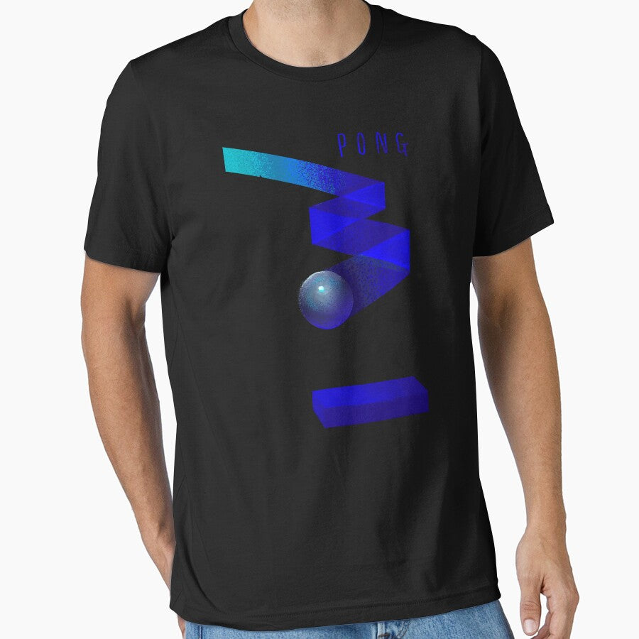 Minimalist Pong Gaming Game by banditjoj T-Shirts, Hoodie, Sweatshirt | BlankRebels.com (Image 1)