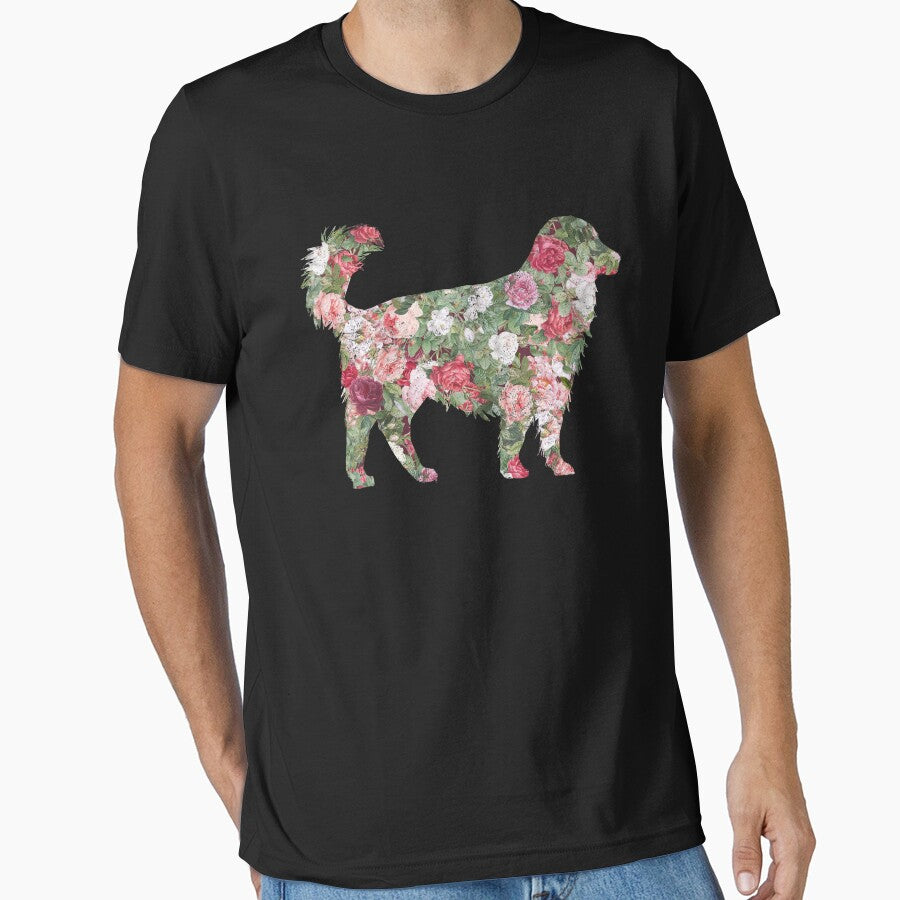 Floral Golden Retriever Vintage by SHIRTOVERLORD T-Shirts, Hoodie, Sweatshirt | BlankRebels.com (Image 1)