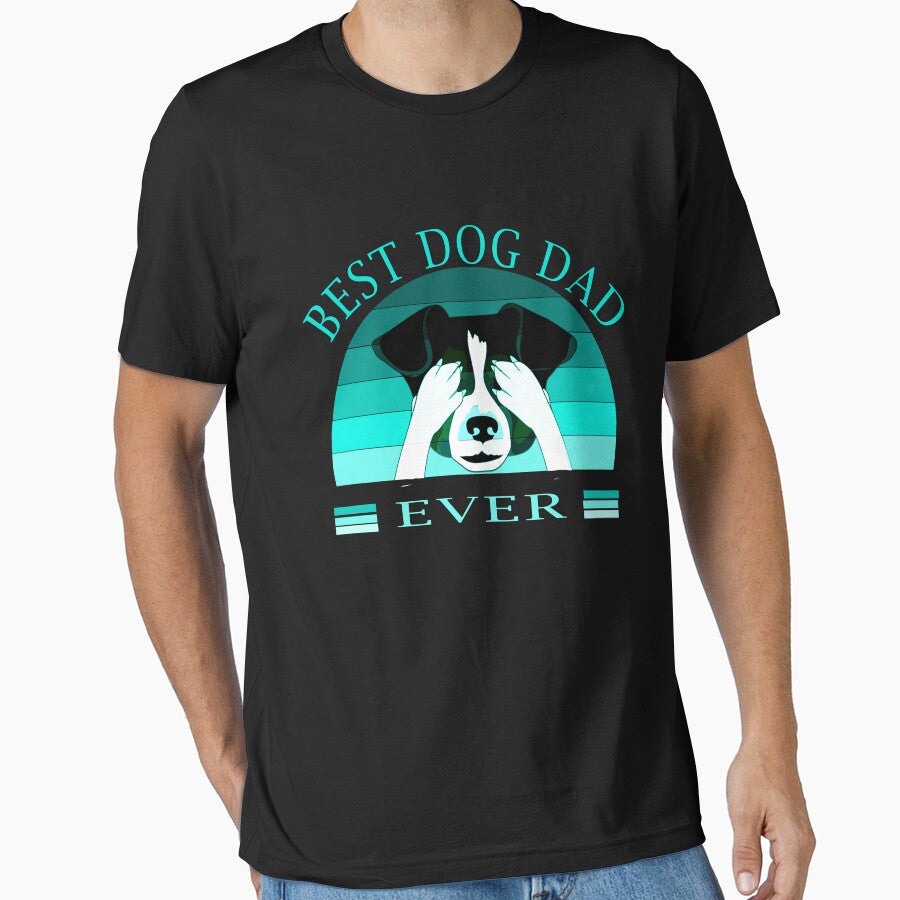 Best Dog Dad Ever Vintage Design by Apoldi Shop T-Shirts, Hoodie, Sweatshirt | BlankRebels.com (Image 1)
