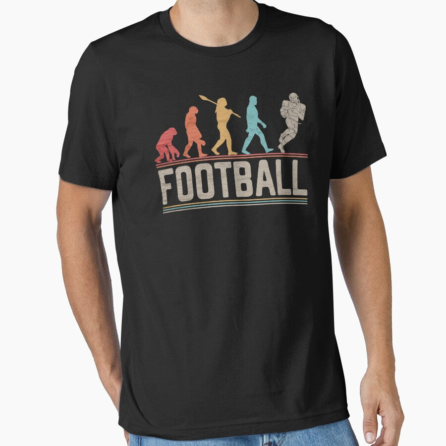 American Football Evolution Man Funny Football Player T-Shirts, Hoodie, Sweatshirt