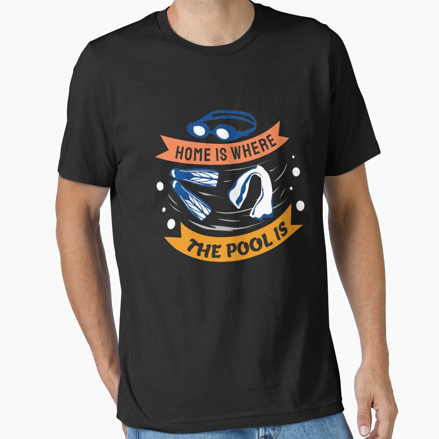 Home is Where the Pool is by bylox T-Shirts, Hoodie, Sweatshirt | BlankRebels.com (Image 1)