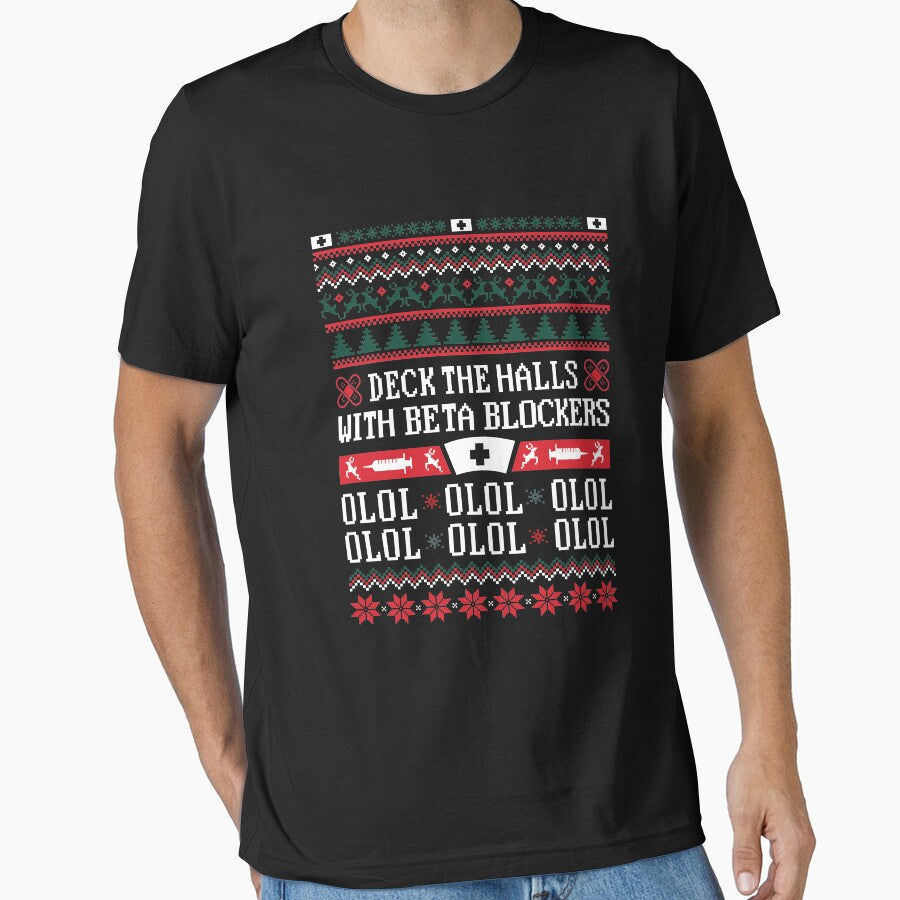 Funny Nurse Christmas Shirt Ugly Xmas T-shirt Gift Tee Women by cidolopez Hoodie, Sweatshirt | BlankRebels.com (Image 1)