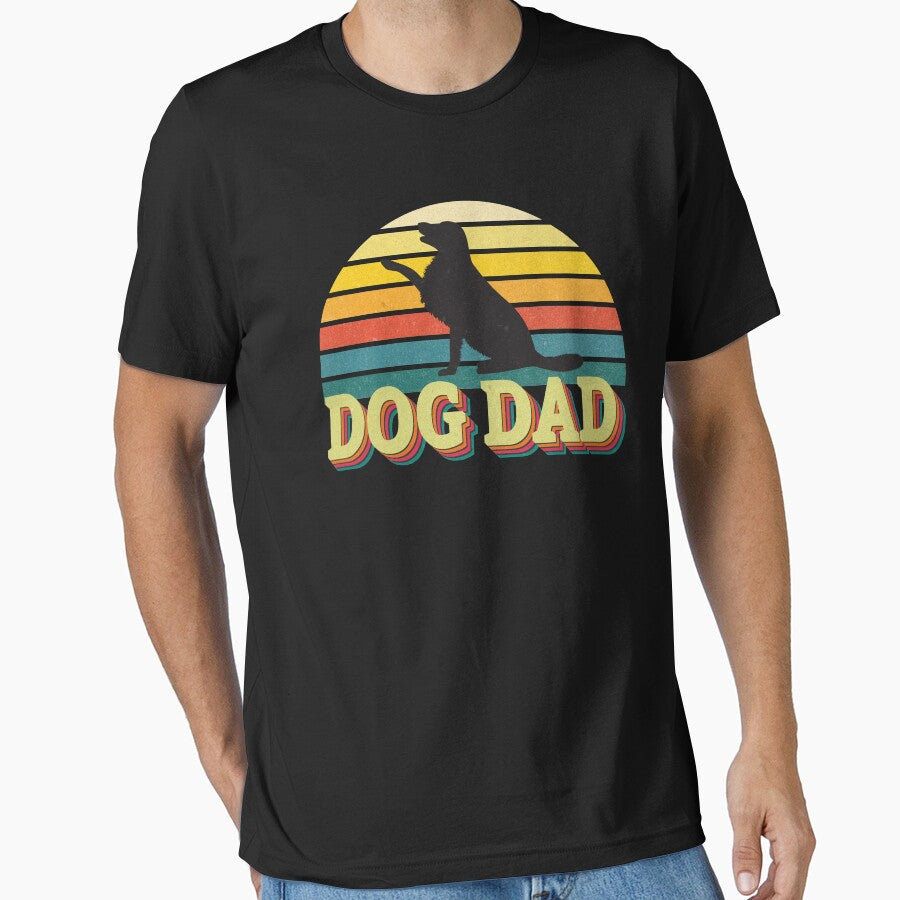 Golden Retriever Dog Dad Puppy Retro Vintage 60s 70s Disco Design by Pingestre T-Shirts, Hoodie, Sweatshirt (Image 1)