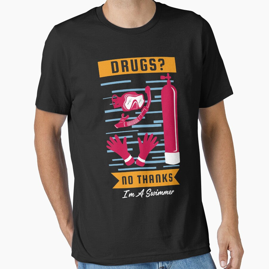 Drugs No Thanks, I’m a Swimmer by bylox T-Shirts, Hoodie, Sweatshirt | BlankRebels.com (Image 1)