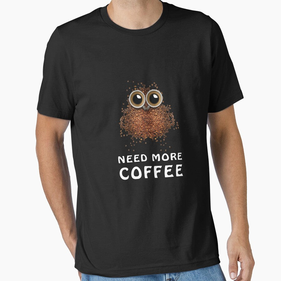 Need more coffee ! Funny coffee beans owl by Jey-Blue T-Shirts, Hoodie, Sweatshirt | BlankRebels.com (Image 1)