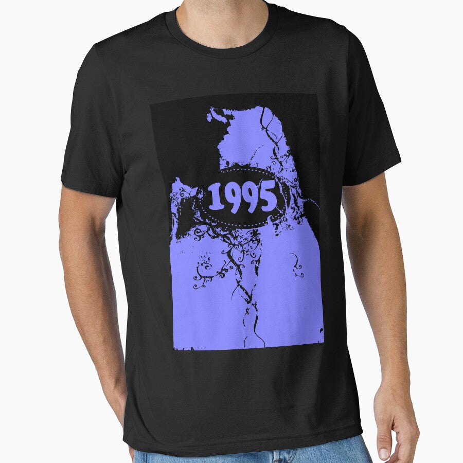 1995 Purple, black retro vintage T-shirt by enhan Hoodie, Sweatshirt | BlankRebels.com (Image 1)