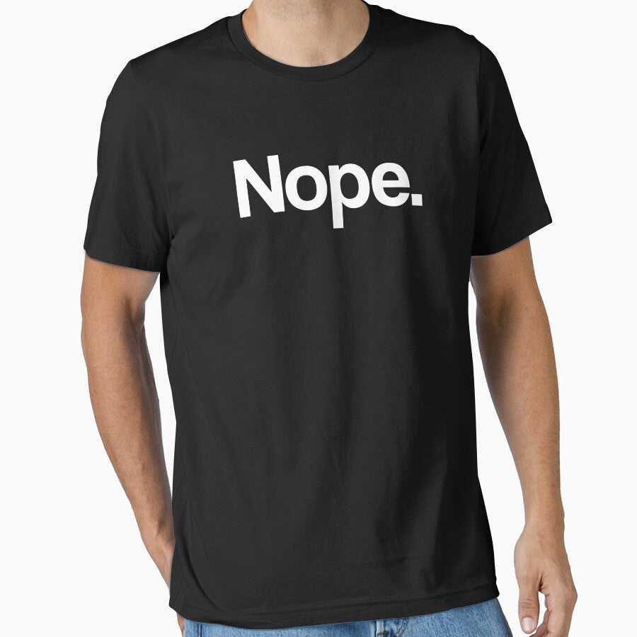 Nope - Minimal, Modern Typography 2 by Studio Grafiikka T-Shirts, Hoodie, Sweatshirt | BlankRebels.com (Image 1)