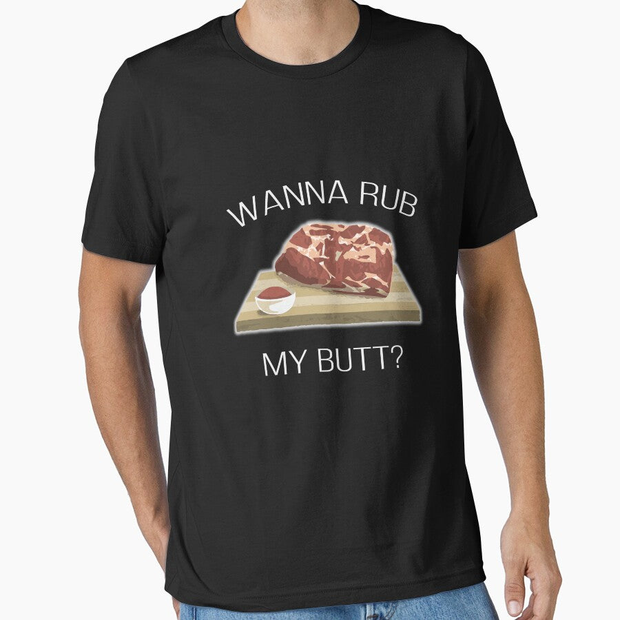 Wanna Rub My Butt Pork Butt by Mill8ion T-Shirts, Hoodie, Sweatshirt | BlankRebels.com (Image 1)