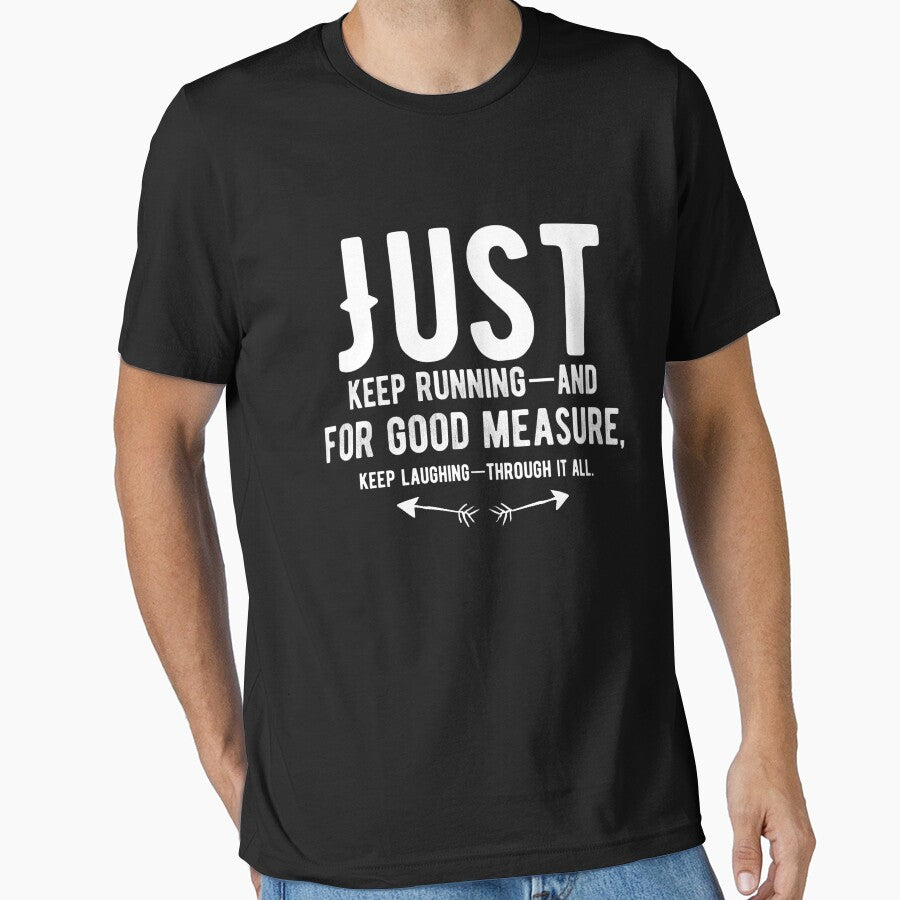 Just keep running—and for good measure, keep laughing—through it all.  Funny Running Quotes by Quotes ⭐⭐⭐⭐⭐... (Image 1)