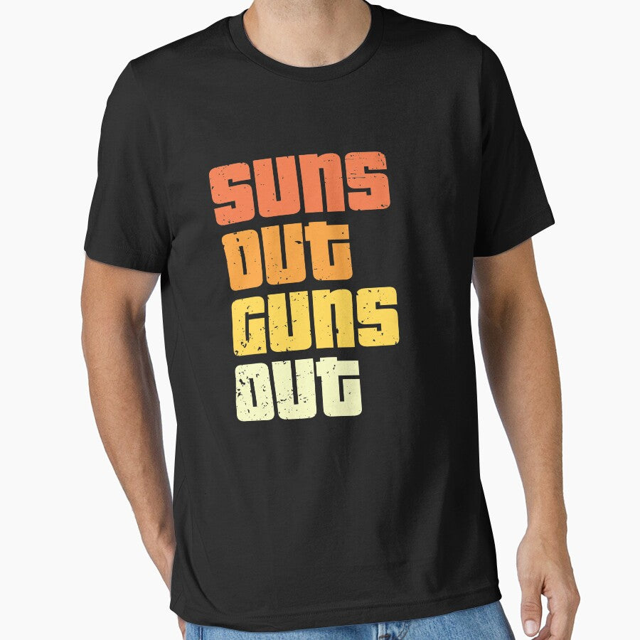 Vintage Sun's Out Guns Out by hadicazvysavaca T-Shirts, Hoodie, Sweatshirt | BlankRebels.com (Image 1)