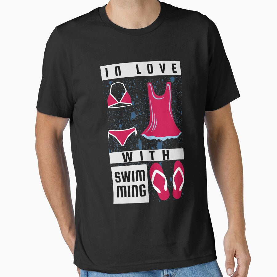 In Love With Swimming by bylox T-Shirts, Hoodie, Sweatshirt | BlankRebels.com (Image 1)