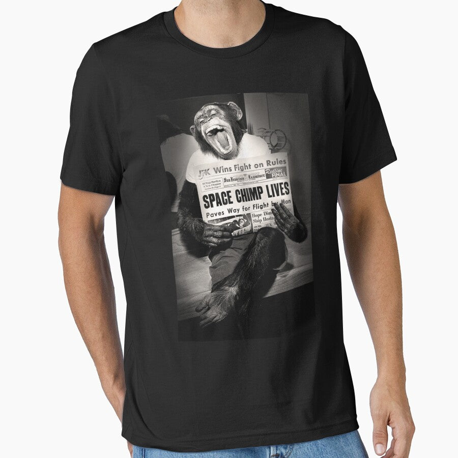 Ham, the space chimp, lives! by DudePal T-Shirts, Hoodie, Sweatshirt | BlankRebels.com (Image 1)
