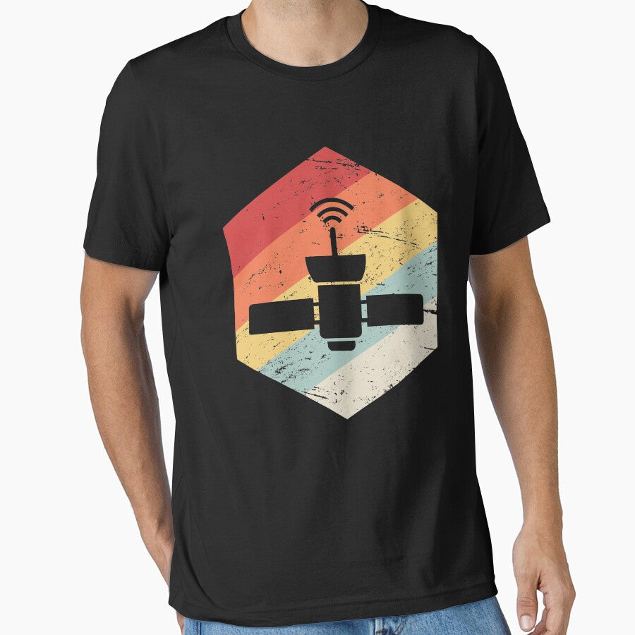 Retro Space Satellite Icon by Jam Jar T-Shirts, Hoodie, Sweatshirt | BlankRebels.com (Image 1)