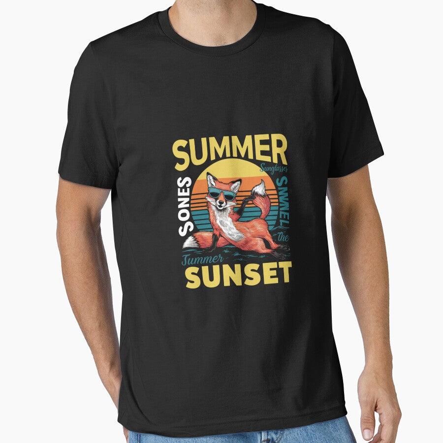 Sunset fox by cu-animals-te T-Shirts, Hoodie, Sweatshirt | BlankRebels.com (Image 1)