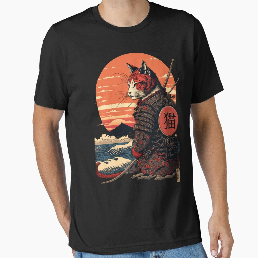 Ukiyo e Samurai Cat by TheSamuraiCat