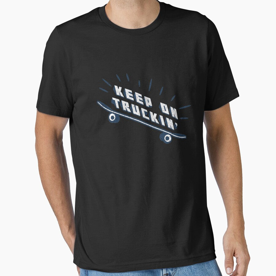 Skateboarding - Keep On Truckin' Vintage Tee by Green Tee  Studio Hoodie, Sweatshirt | BlankRebels.com (Image 1)