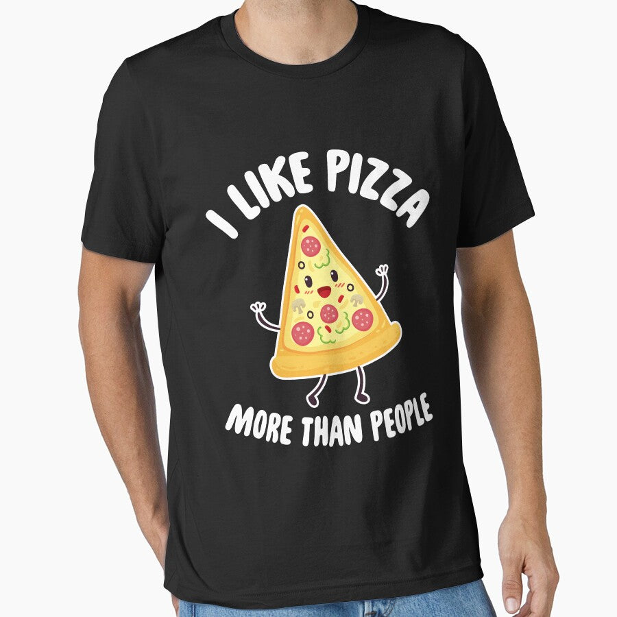 I like pizza more than people - Pizza Lover by Captain Mood T-Shirts, Hoodie, Sweatshirt | BlankRebels.com (Image 1)