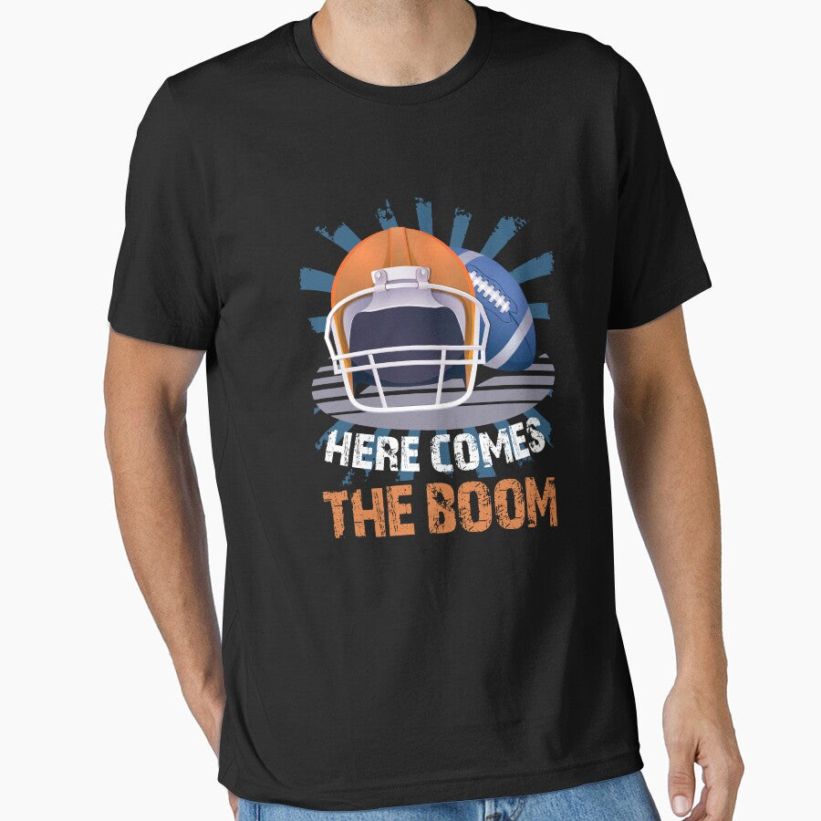 Football Here Comes The Boom by Danny Cuevas T-Shirts, Hoodie, Sweatshirt | BlankRebels.com (Image 1)