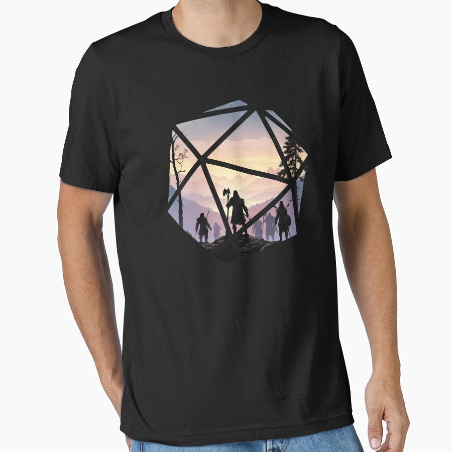 DnD D20 Landscape by sunburstrpg T-Shirts, Hoodie, Sweatshirt | BlankRebels.com (Image 1)