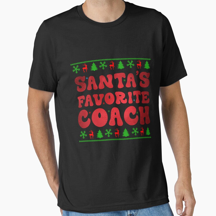 Santa's Favorite Coach Christmas Football baseball Handball Coach by Be Cool (5.0) ⭐⭐⭐⭐⭐