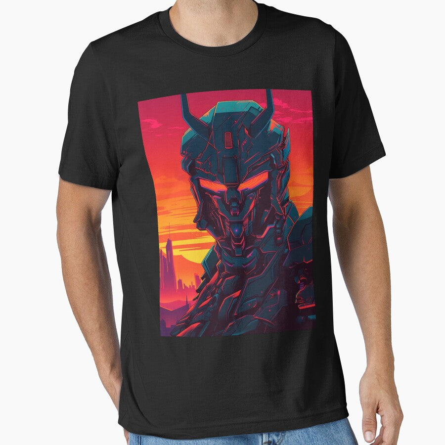 Neon Retrowave Cyber Demon #5 by RESToRAPTOR T-Shirts, Hoodie, Sweatshirt | BlankRebels.com (Image 1)