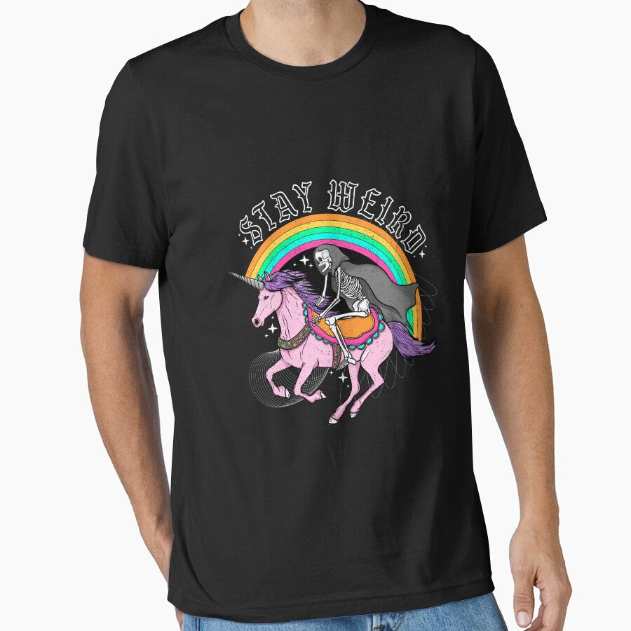 Stay Weird Skeleton Unicorn by shanconart T-Shirts, Hoodie, Sweatshirt | BlankRebels.com (Image 1)