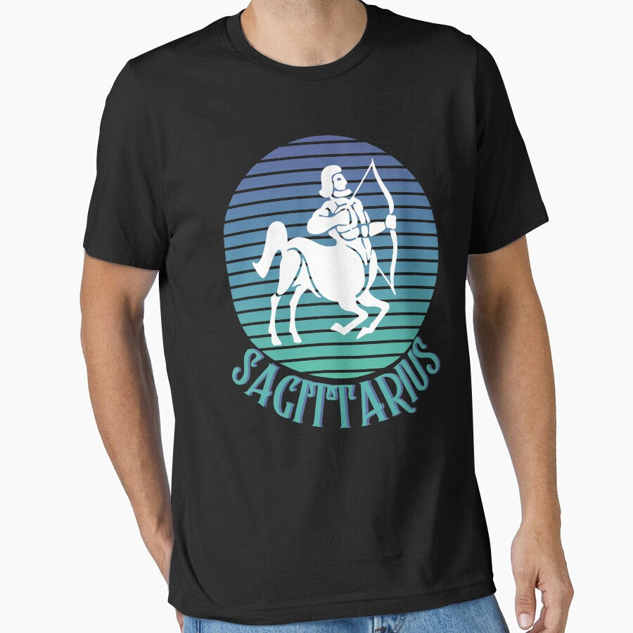 Sagittarius Vintage Zodiac Astrological Sign Retro Rainbow T-Shirts, Hoodie, Sweatshirt