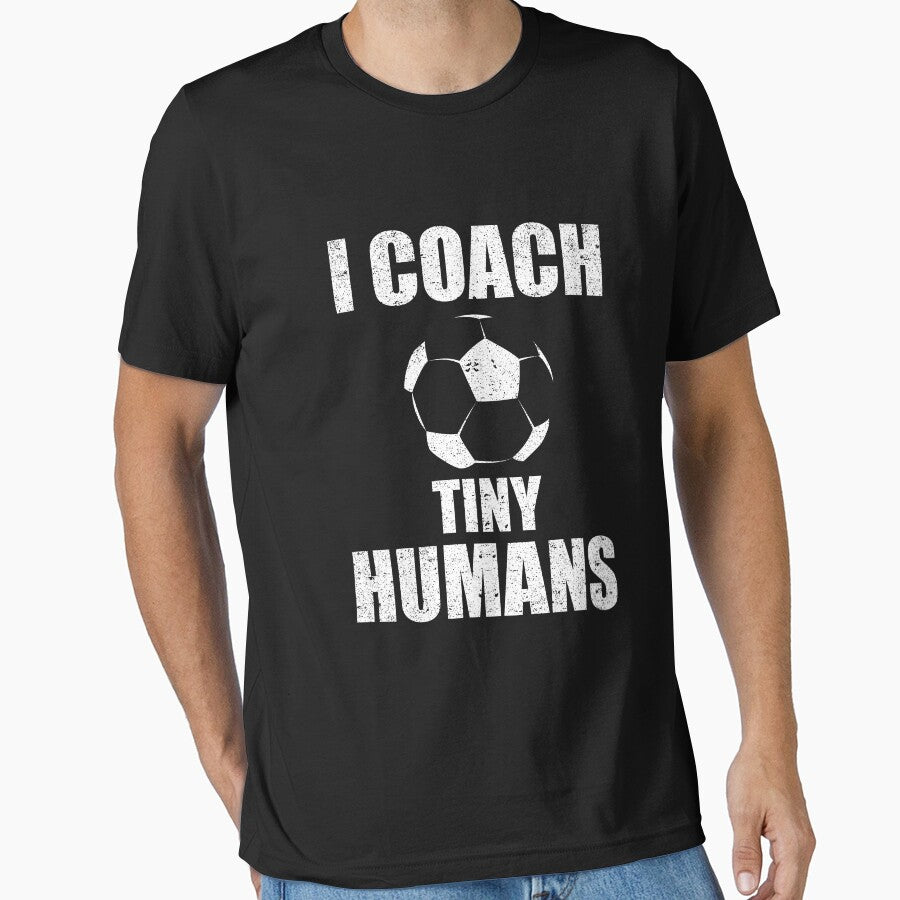 I Coach Tiny Humans Soccer Sport Teacher Athlete by Kieran Abbott