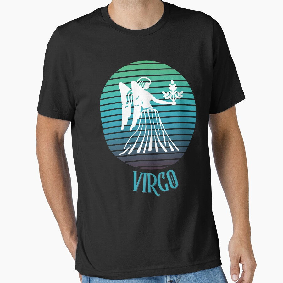 Virgo Vintage Zodiac Astrological Sign Retro Rainbow by ZEROXCOOL T-Shirts, Hoodie, Sweatshirt | BlankRebels.com (Image 1)