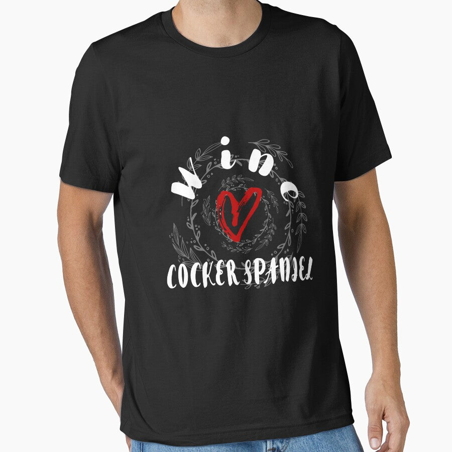 Wine and COCKER SPANIEL Gift Idea Funny Dog Lovers by MyPrintex T-Shirts, Hoodie, Sweatshirt | BlankRebels.com (Image 1)