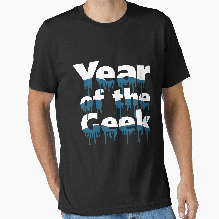 Year of the Geek (White) by innergeekdesign T-Shirts, Hoodie, Sweatshirt | BlankRebels.com (Image 1)
