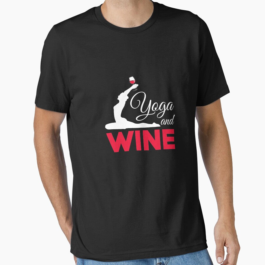 Yoga and Wine | yoga shirt | yoga gifts | yoga teacher shirt | yoga women | yoga instructor  | yoga mom | yoga... (Image 1)